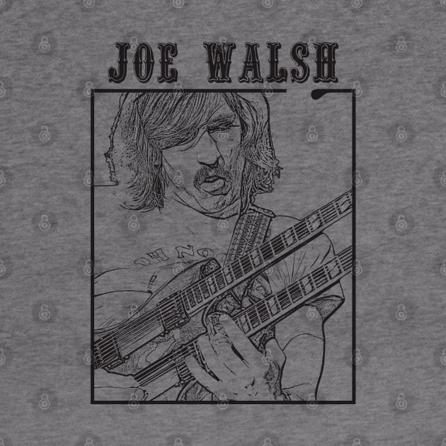 Joe walsh // Black Retro by Degiab